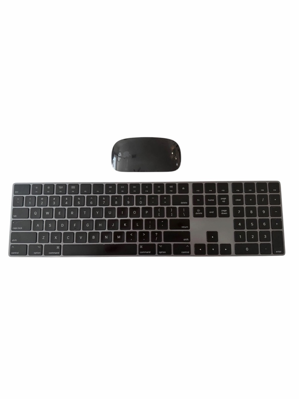 Apple Magic Mouse and Keyboard in Space Gray- Set